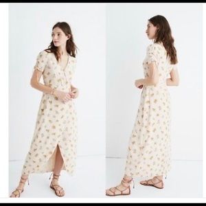 Madewell Silk Maxi Dress in Field Bouquet